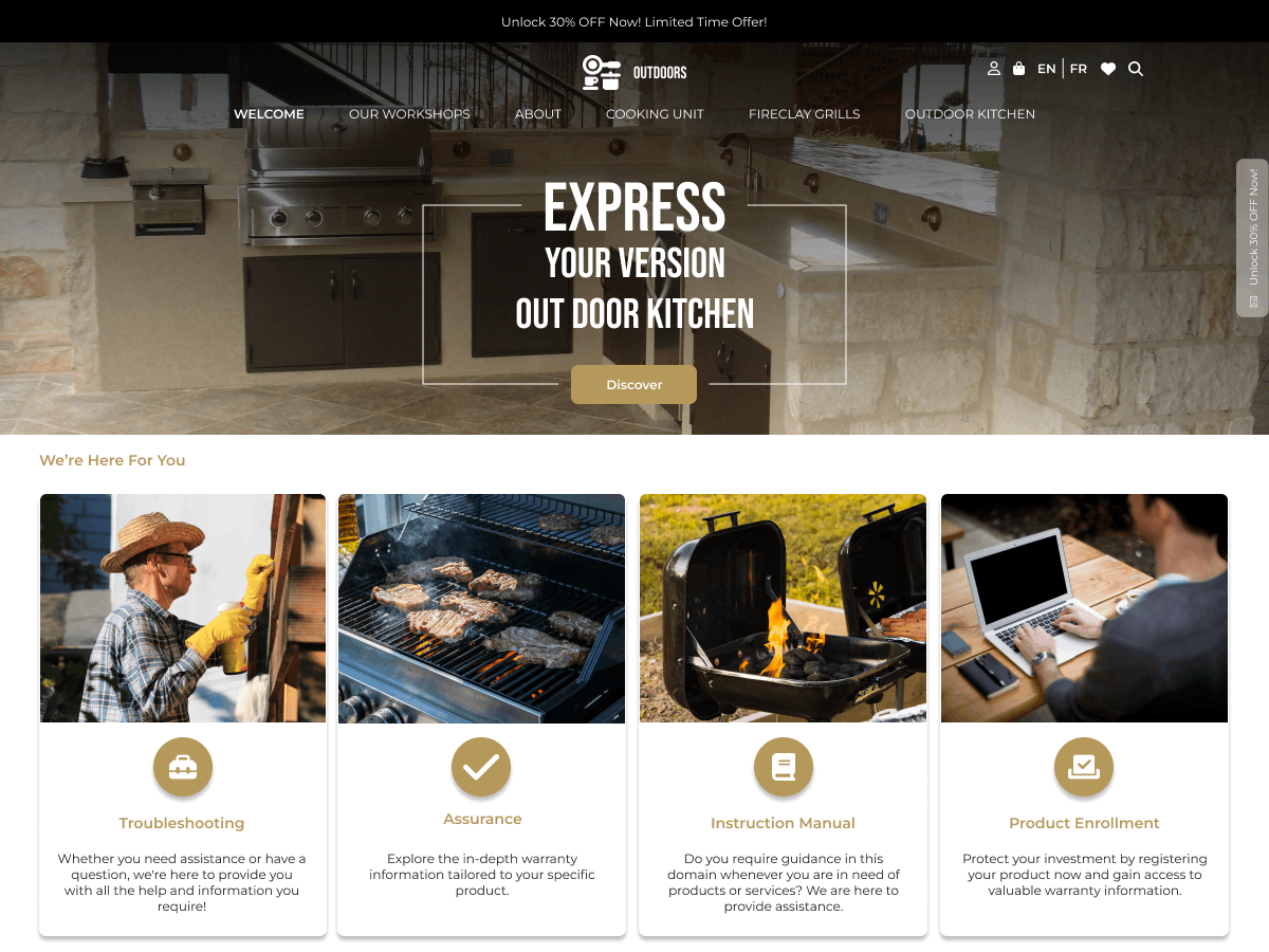 Outdoor Kitchen theme screenshot