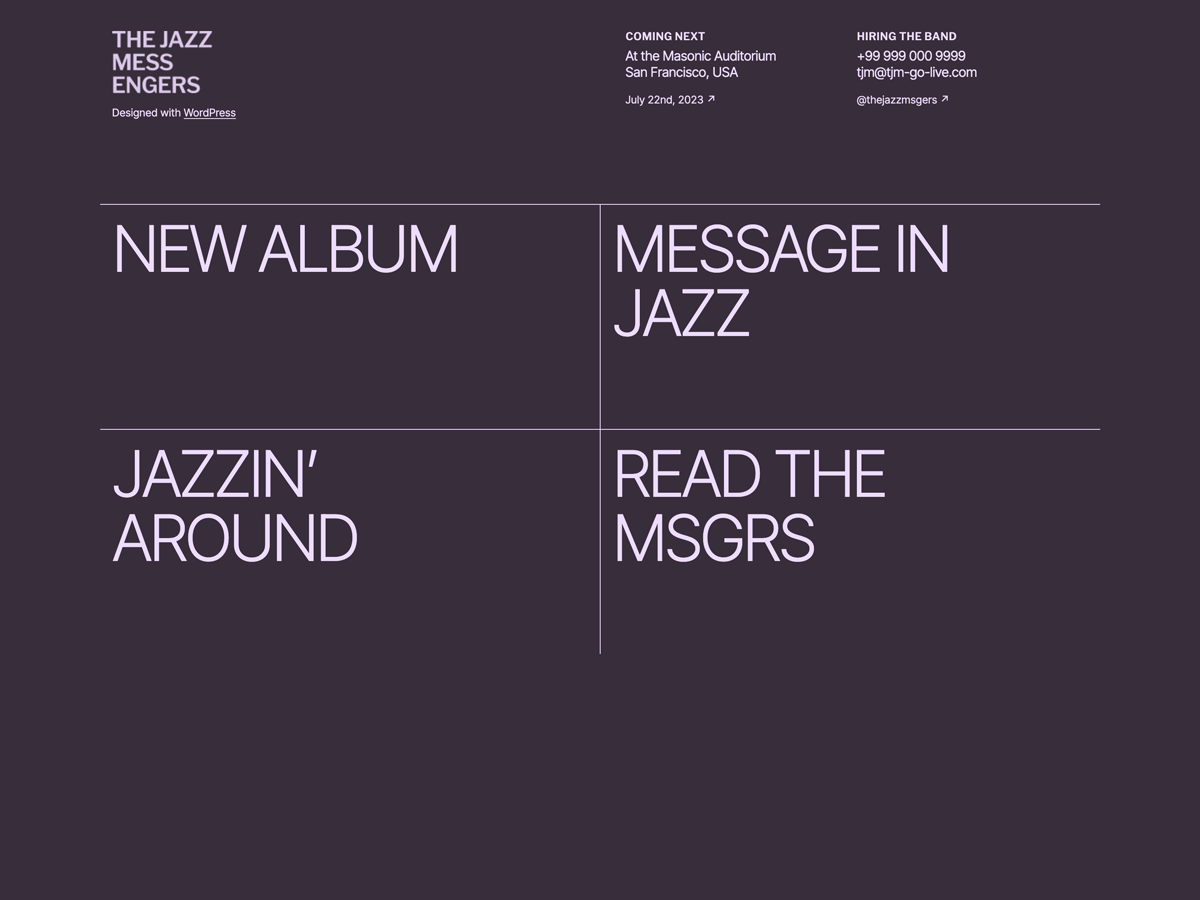 OutNow theme screenshot