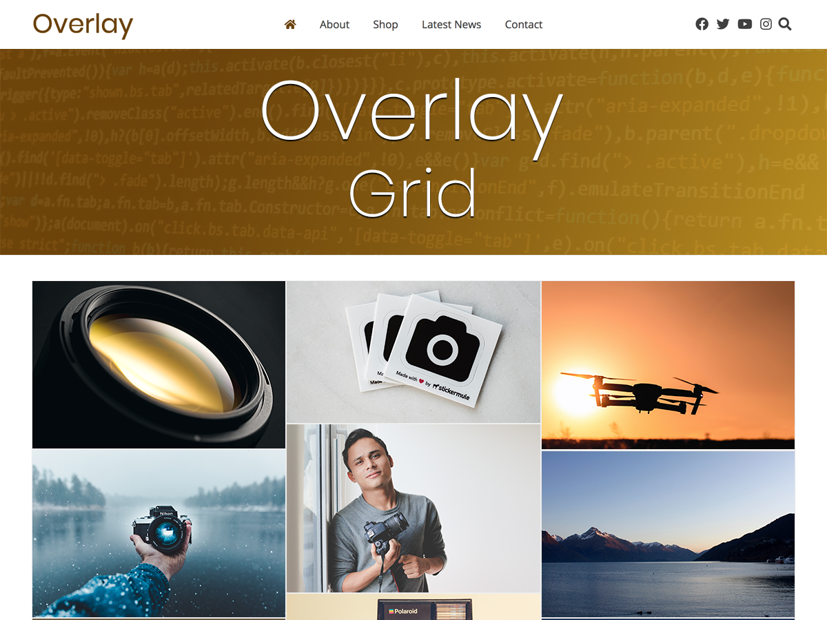 Overlay Child Grid theme screenshot
