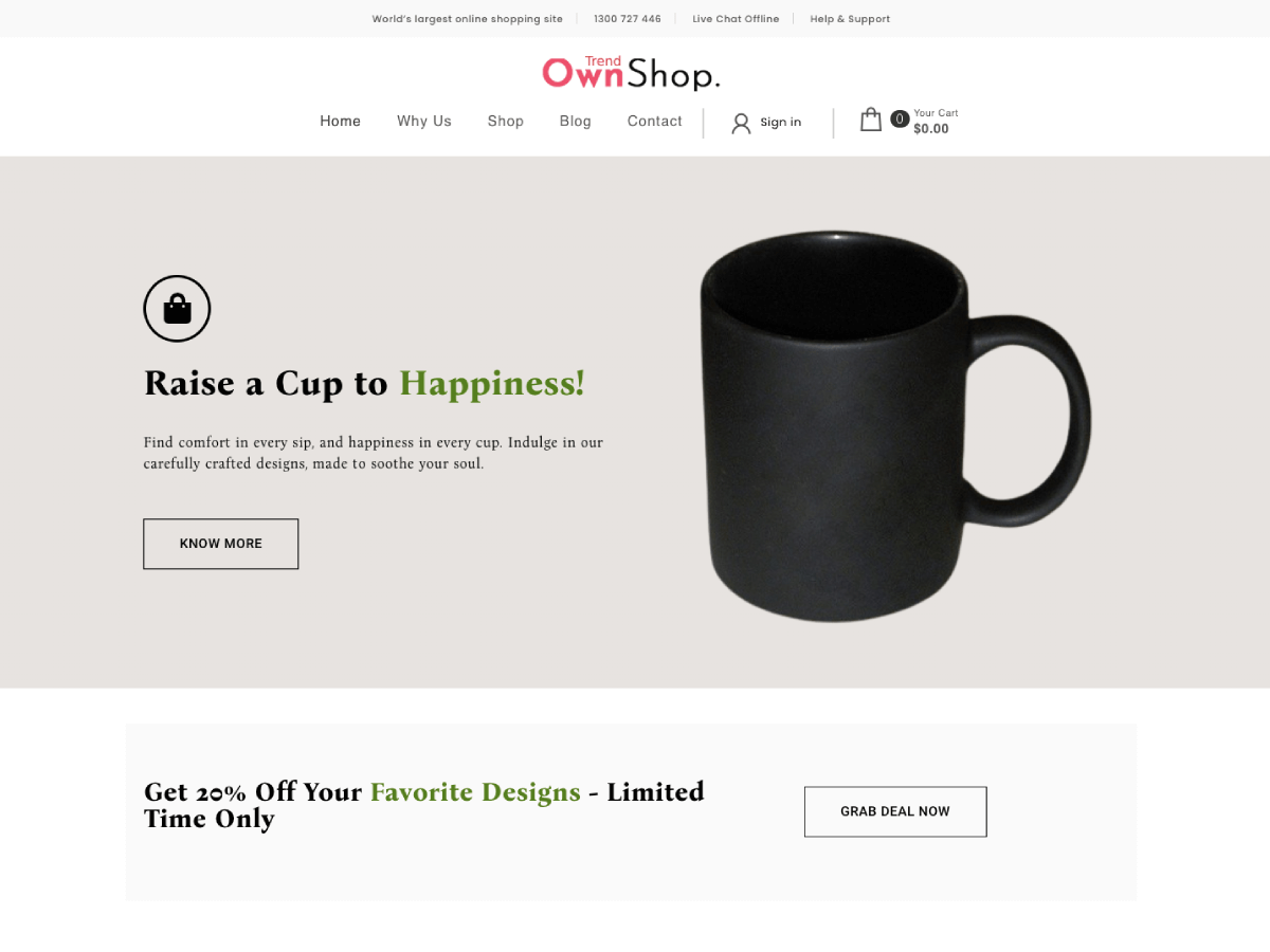Own Shop Trend theme screenshot