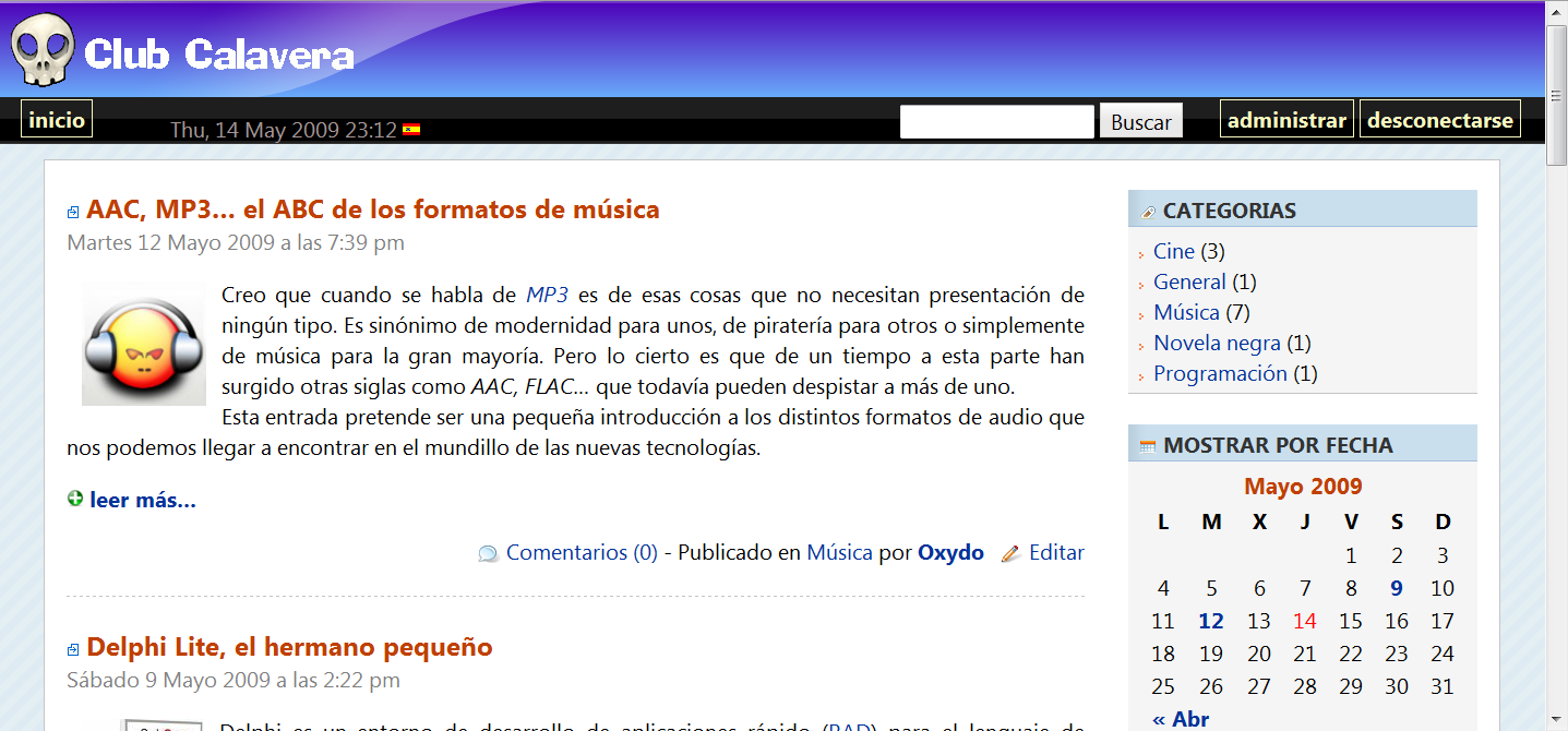 Oxydo theme screenshot
