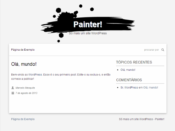 Painter theme screenshot