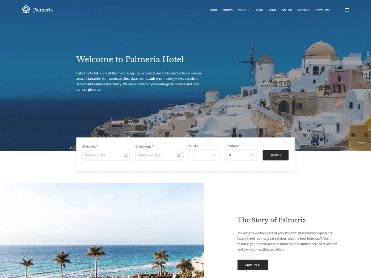 Palmeria theme screenshot