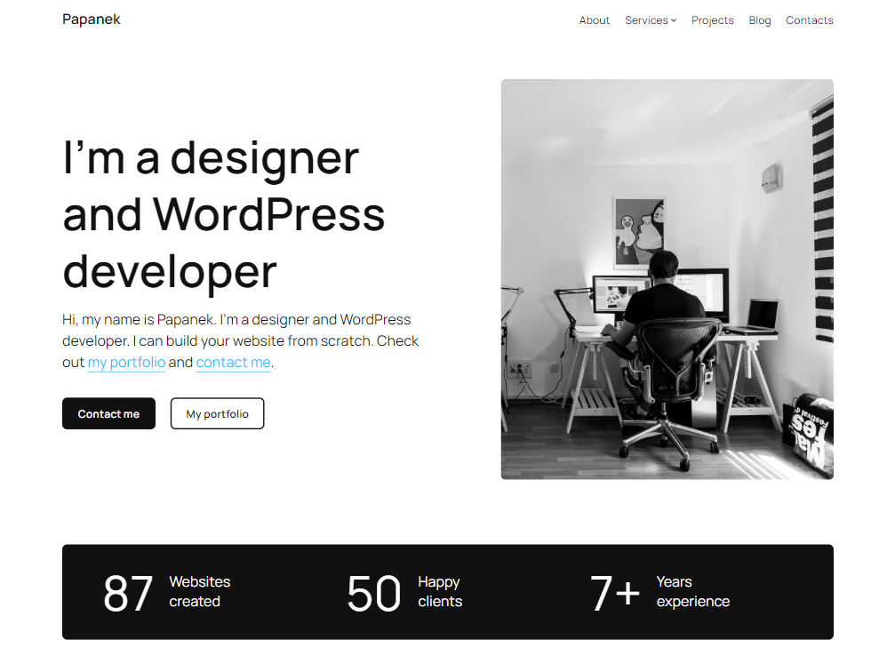 Papanek theme screenshot