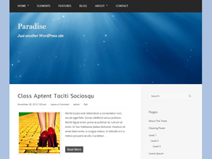 Paradise theme screenshot