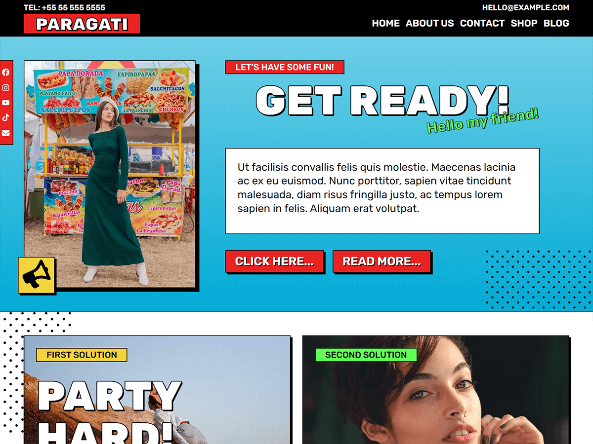 Paragati theme screenshot