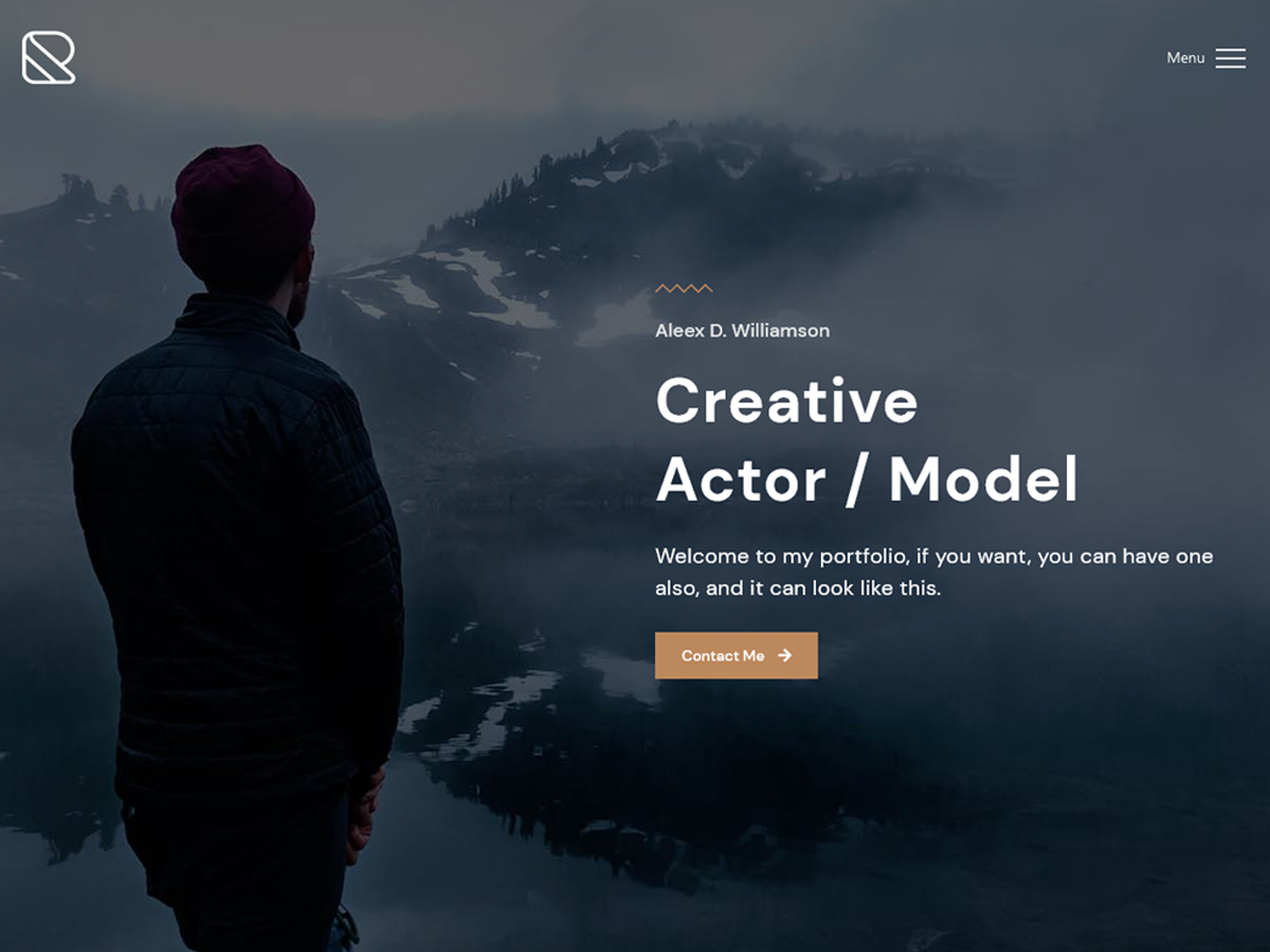 Parallax Portfolio theme screenshot