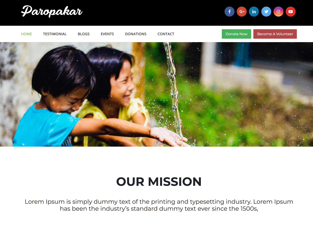 Paropakar theme screenshot
