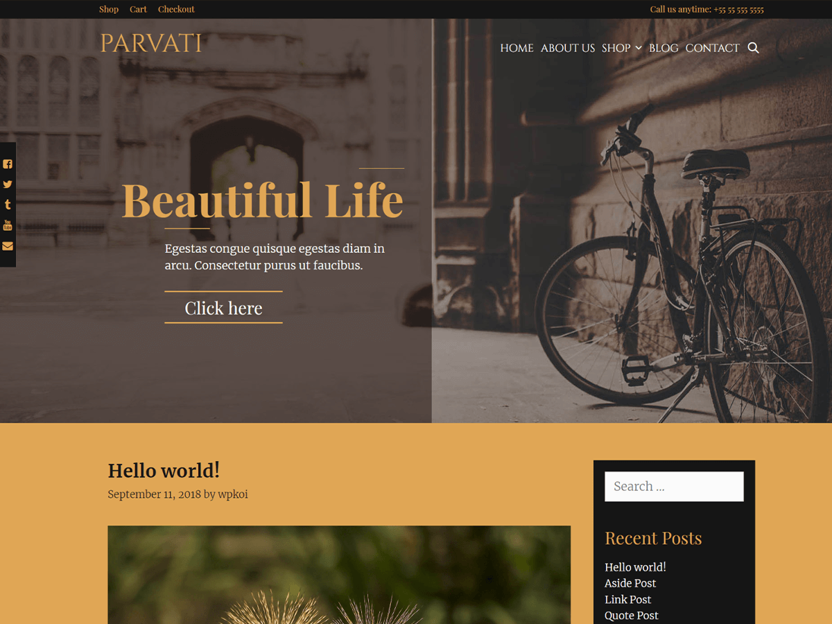 Parvati theme screenshot