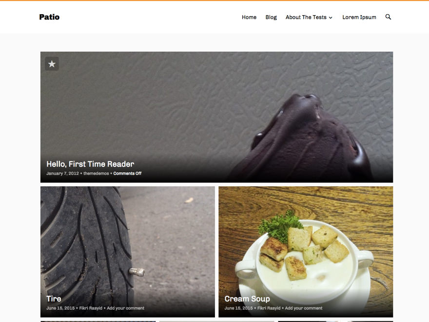 Patio theme screenshot