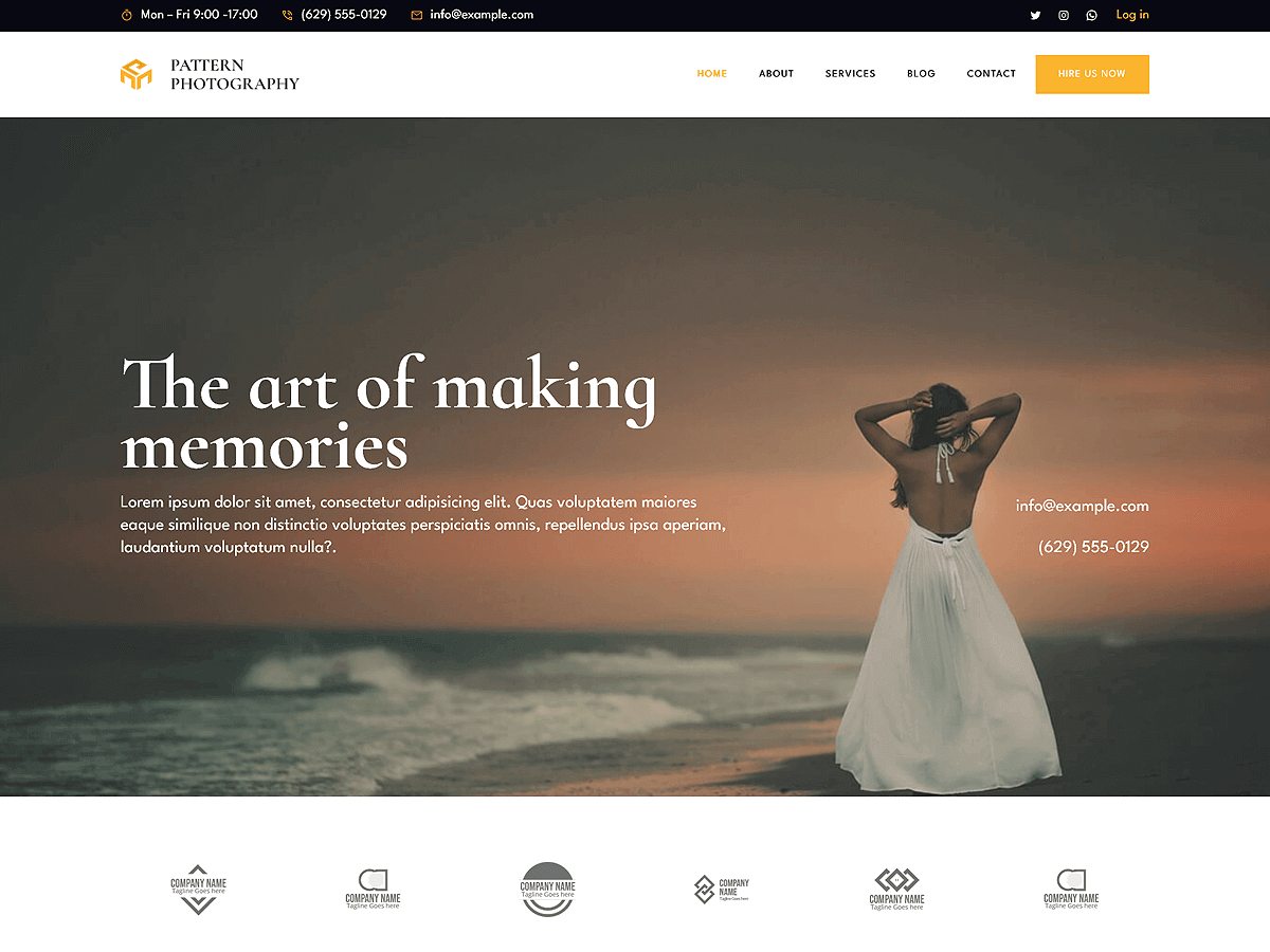 Patterns Photography theme screenshot