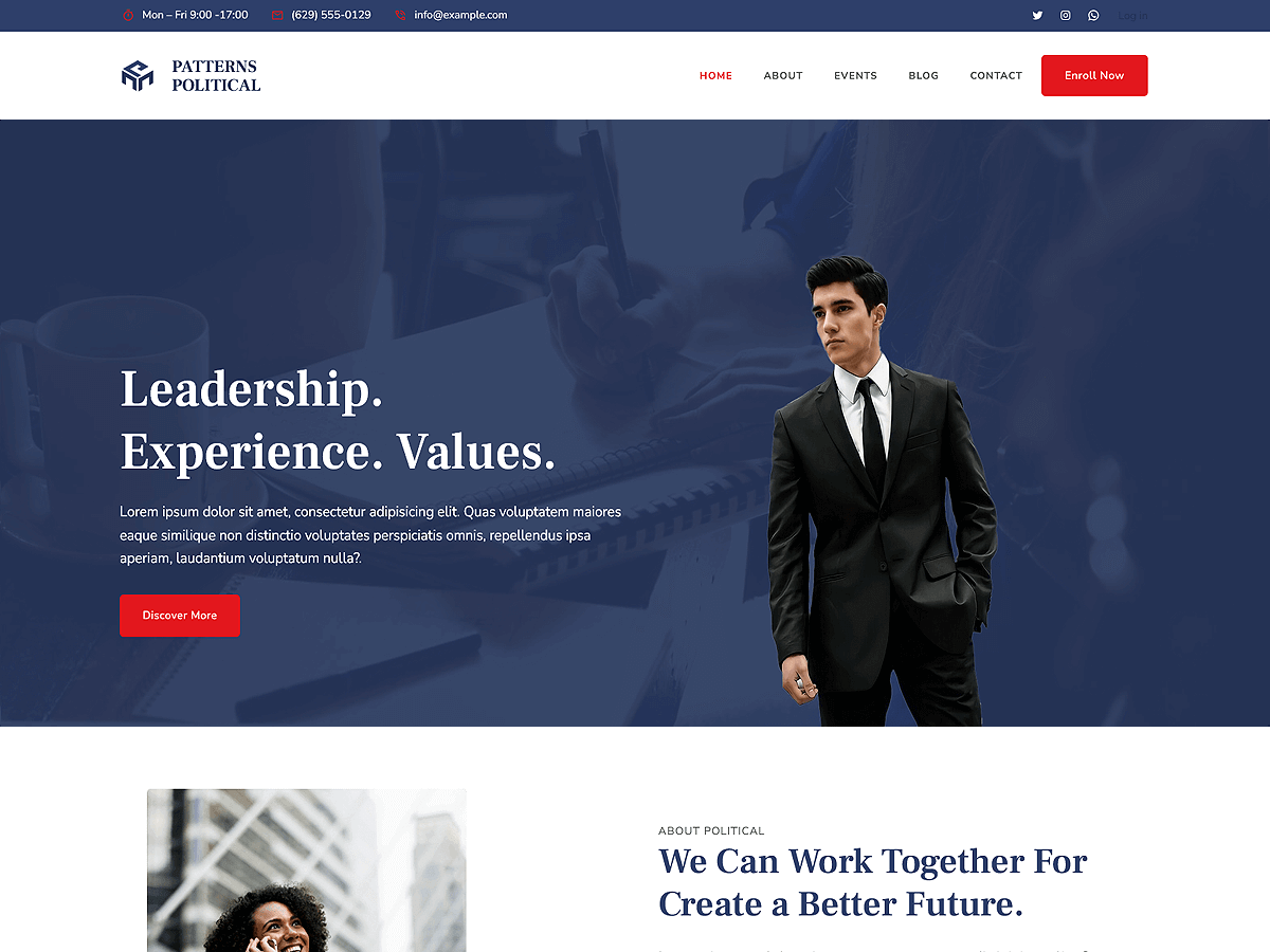 Patterns Political theme screenshot