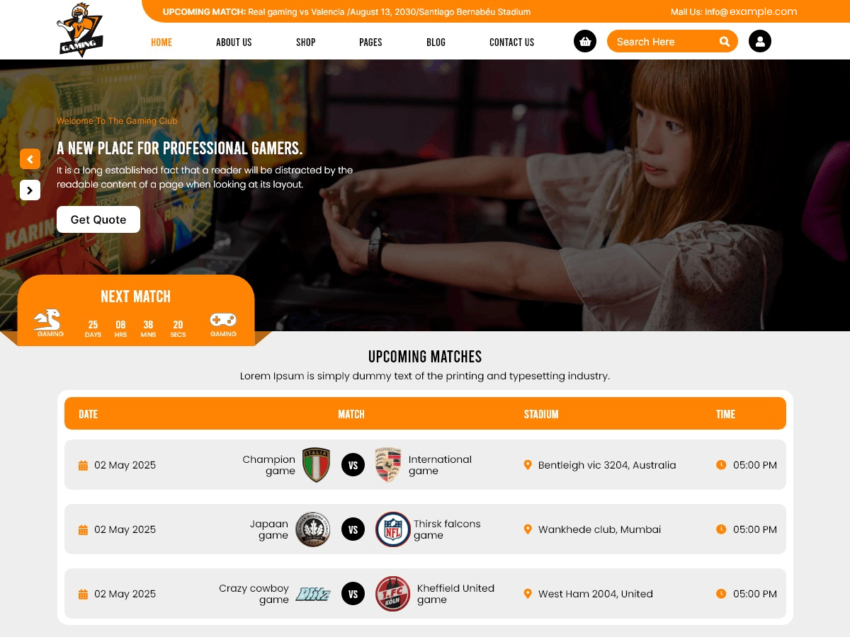 PC Gaming theme screenshot