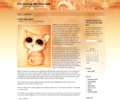 Peach Fractal theme screenshot