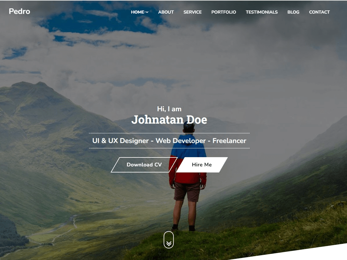 Pedro theme screenshot