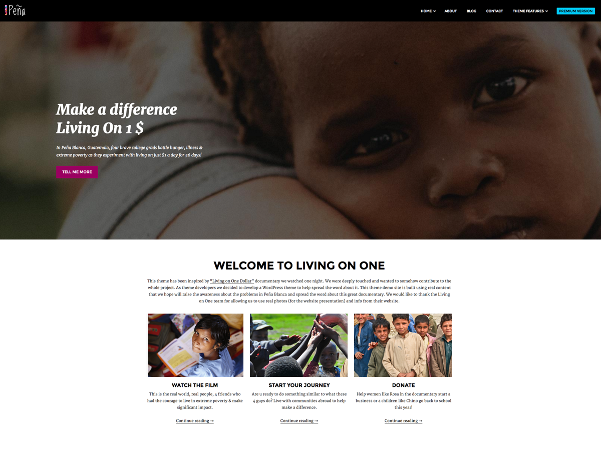 Pena Lite theme screenshot