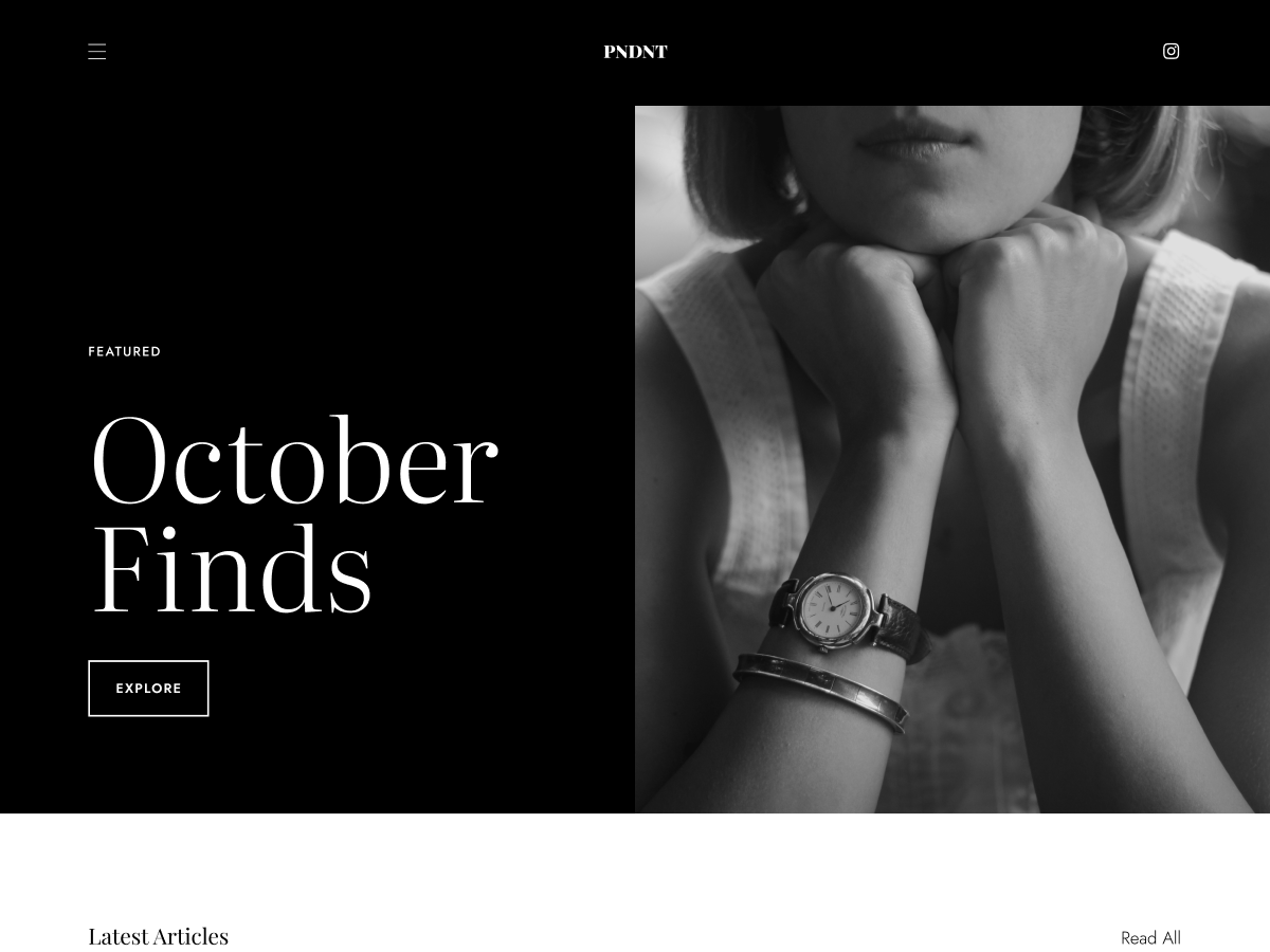 Pendant theme screenshot