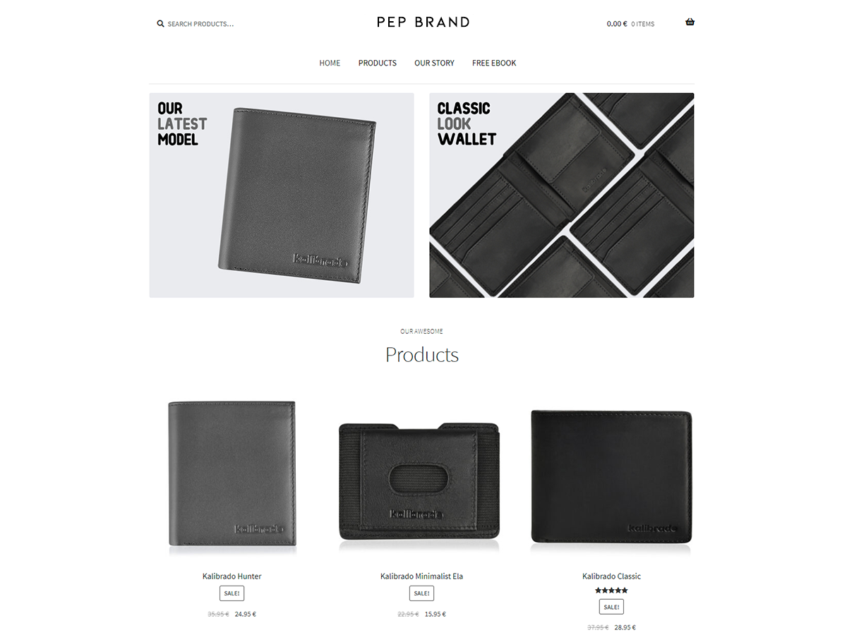 Pep Brand theme screenshot