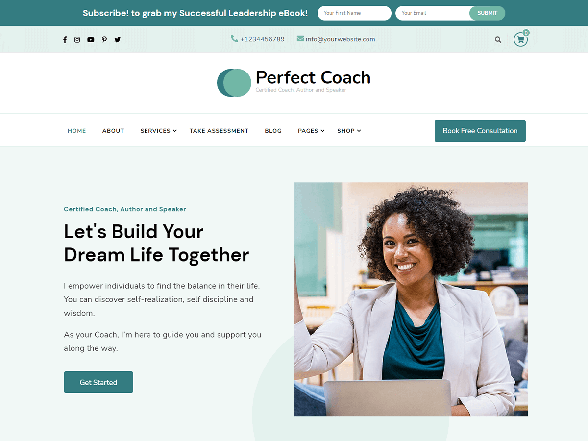 Perfect Coach theme screenshot