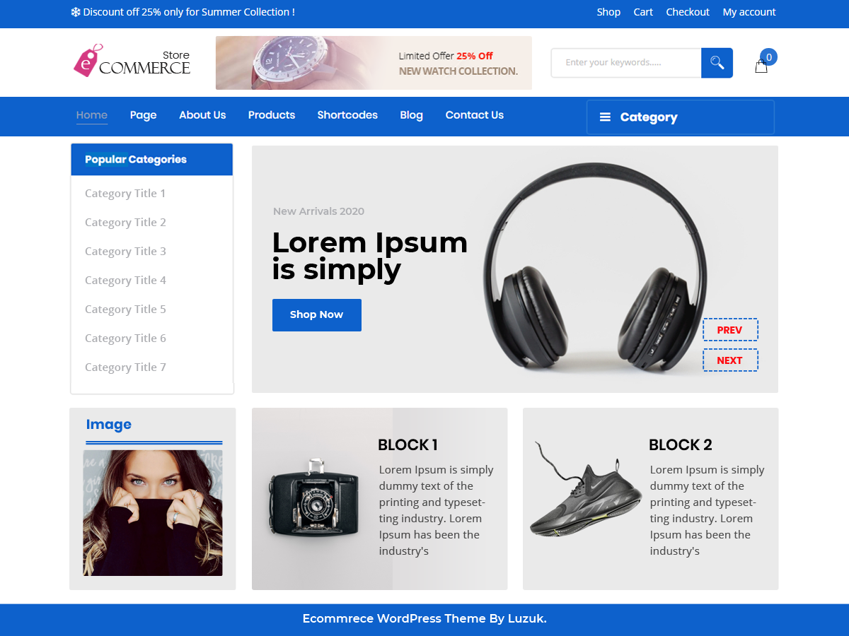 Perfect Ecommerce Store theme screenshot