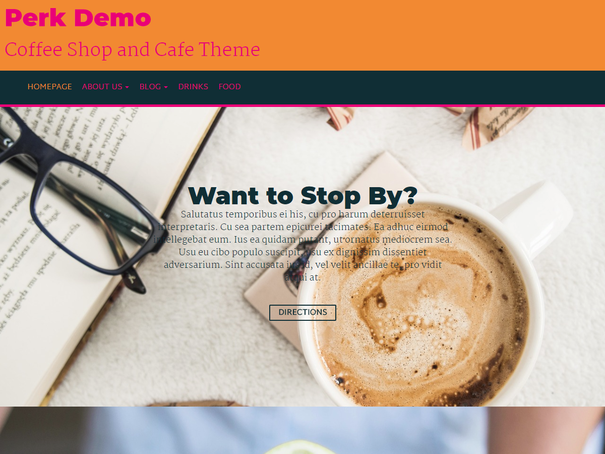 Perk theme screenshot