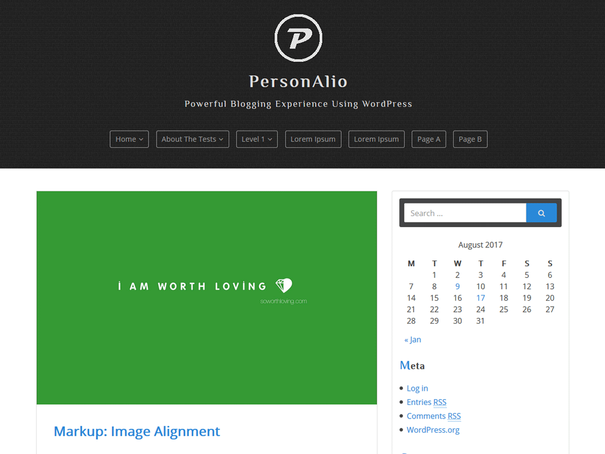 Personalio theme screenshot