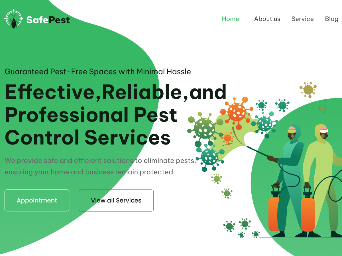 Pest Control Elementor theme screenshot