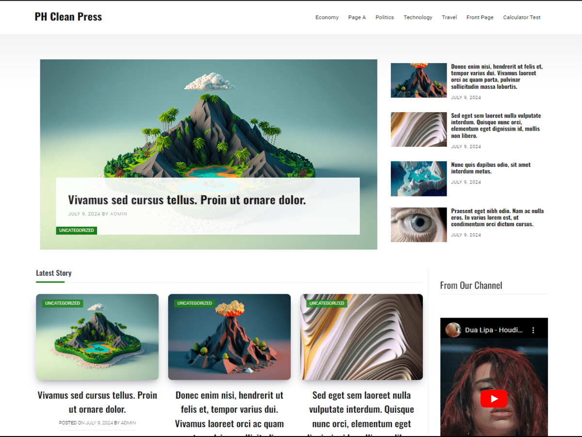 PH Clean Press theme screenshot