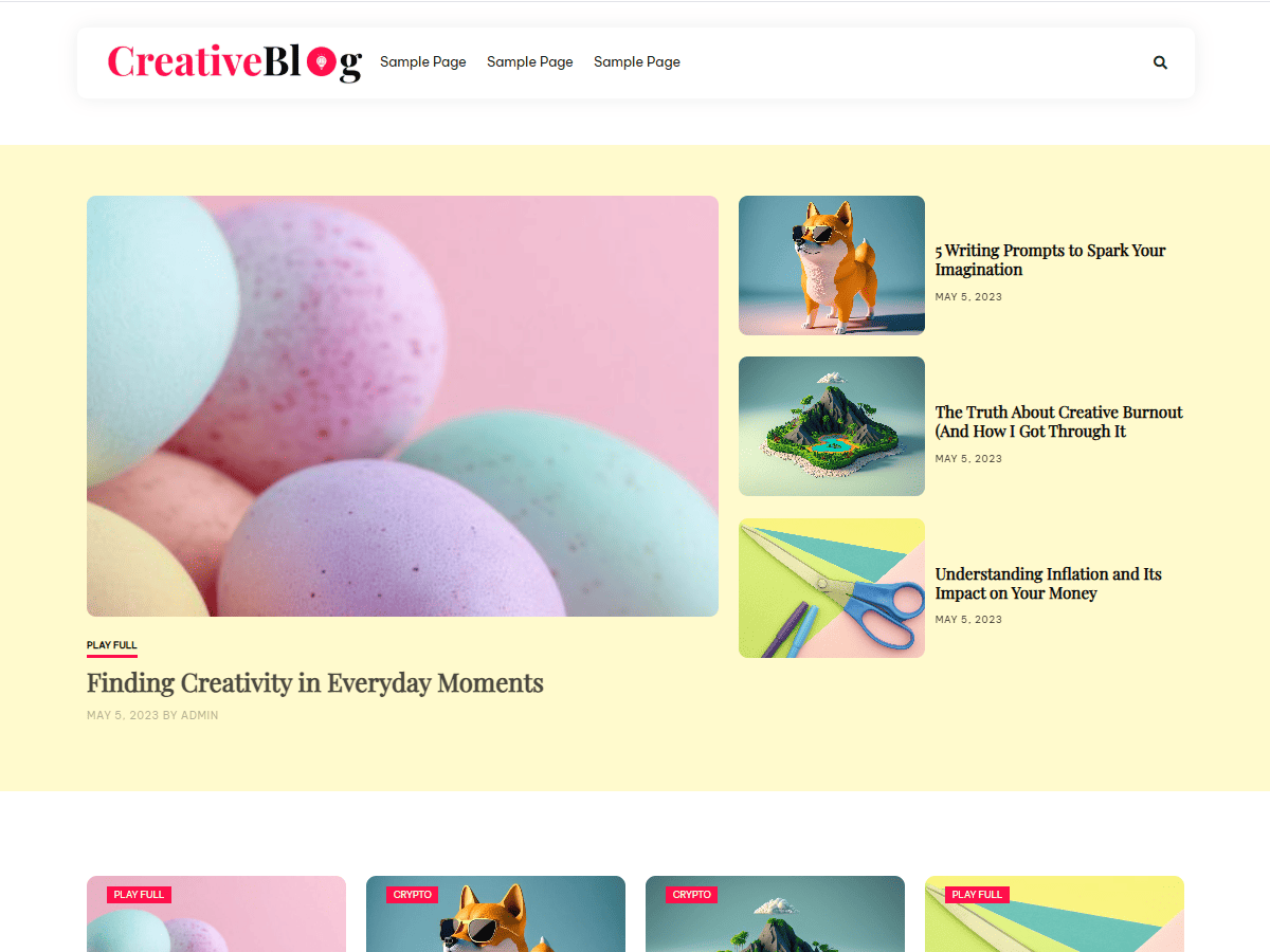 PH Creative Blog theme screenshot