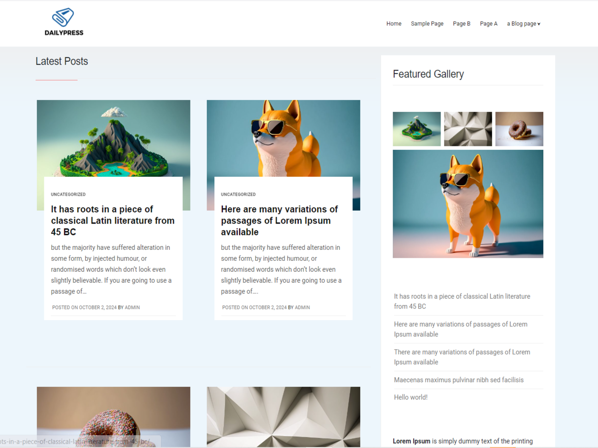 PH Daily Press theme screenshot