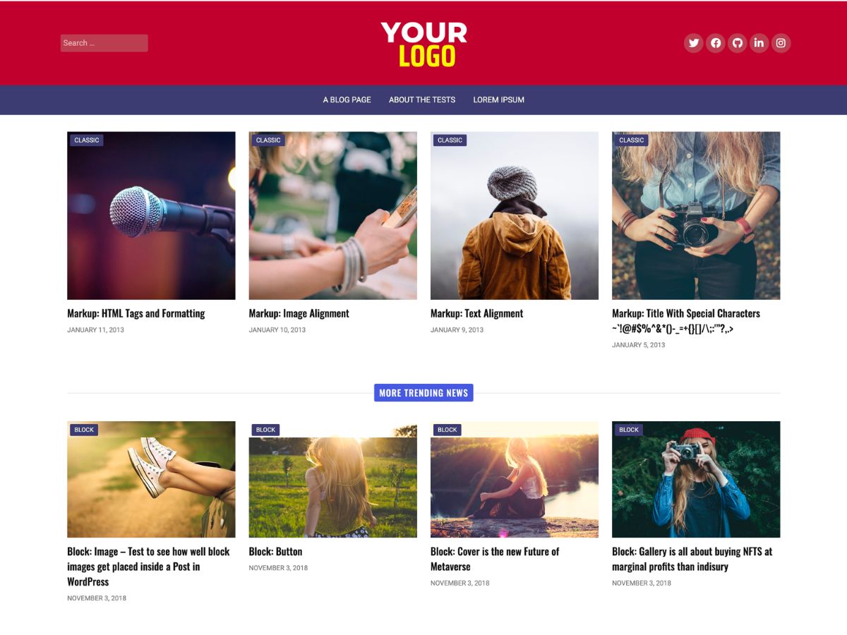 PH Periodical theme screenshot