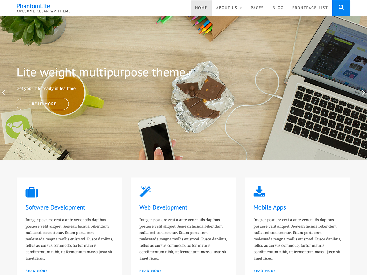 PhantomLite theme screenshot