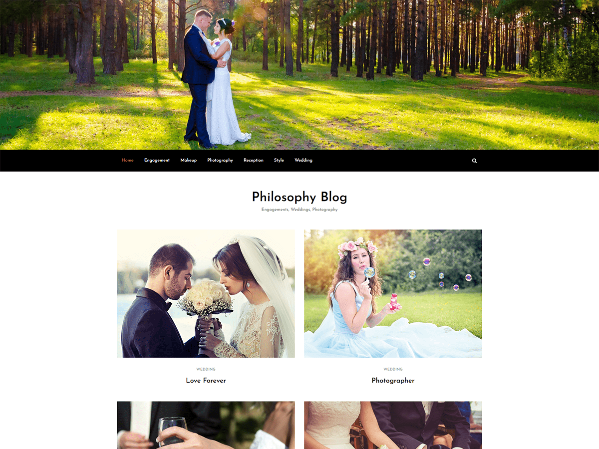 Philosophy Blog theme screenshot