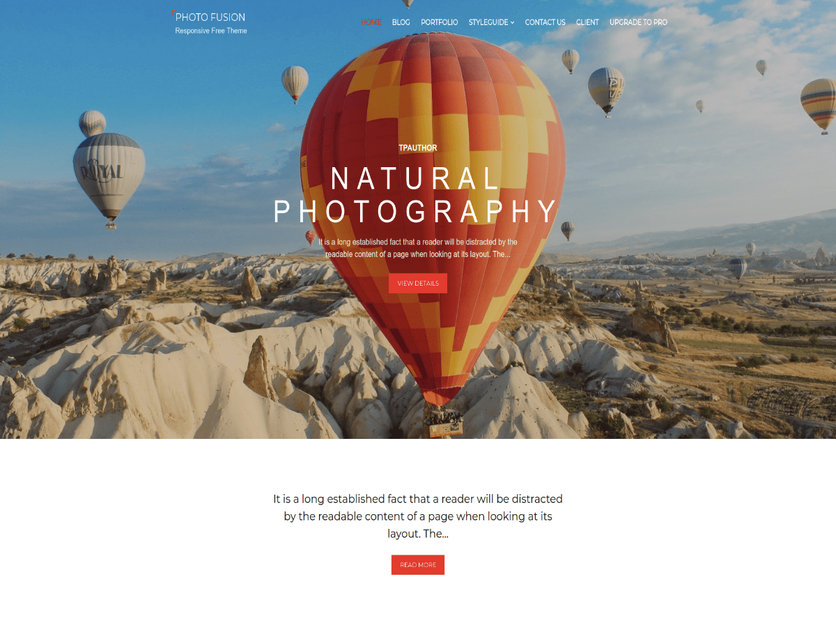 Photo Fusion theme screenshot