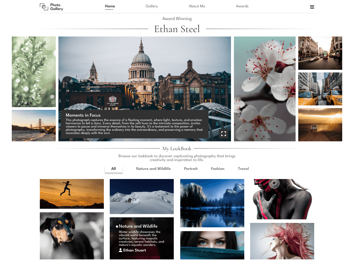 Photo Gallery theme screenshot