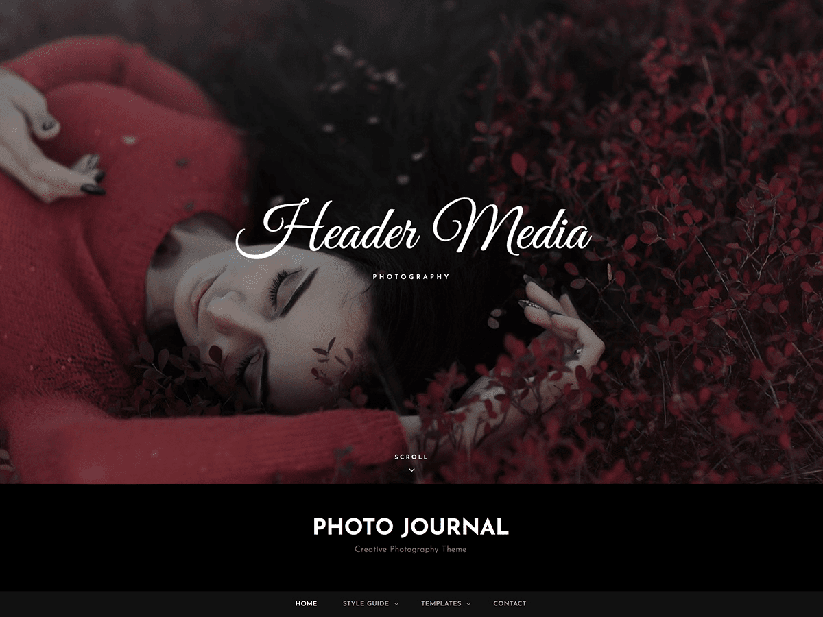 Photo Journal theme screenshot