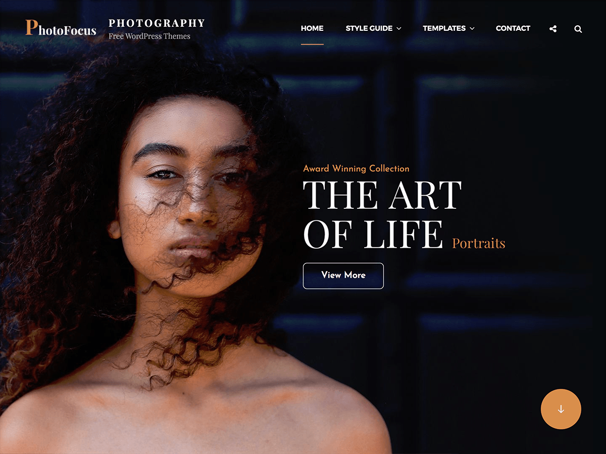 PhotoFocus theme screenshot