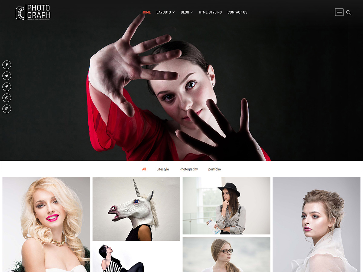Photograph theme screenshot