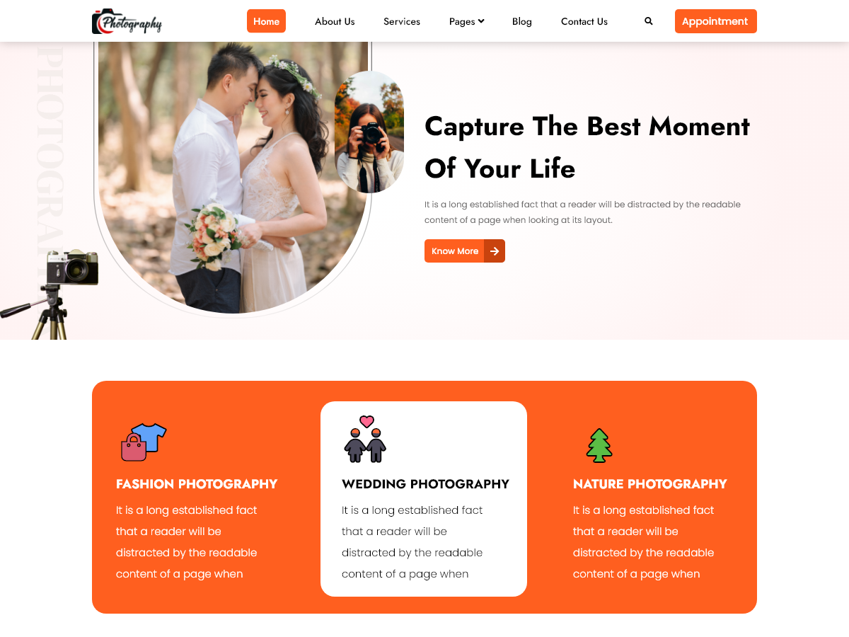 Photographer Magazine theme screenshot