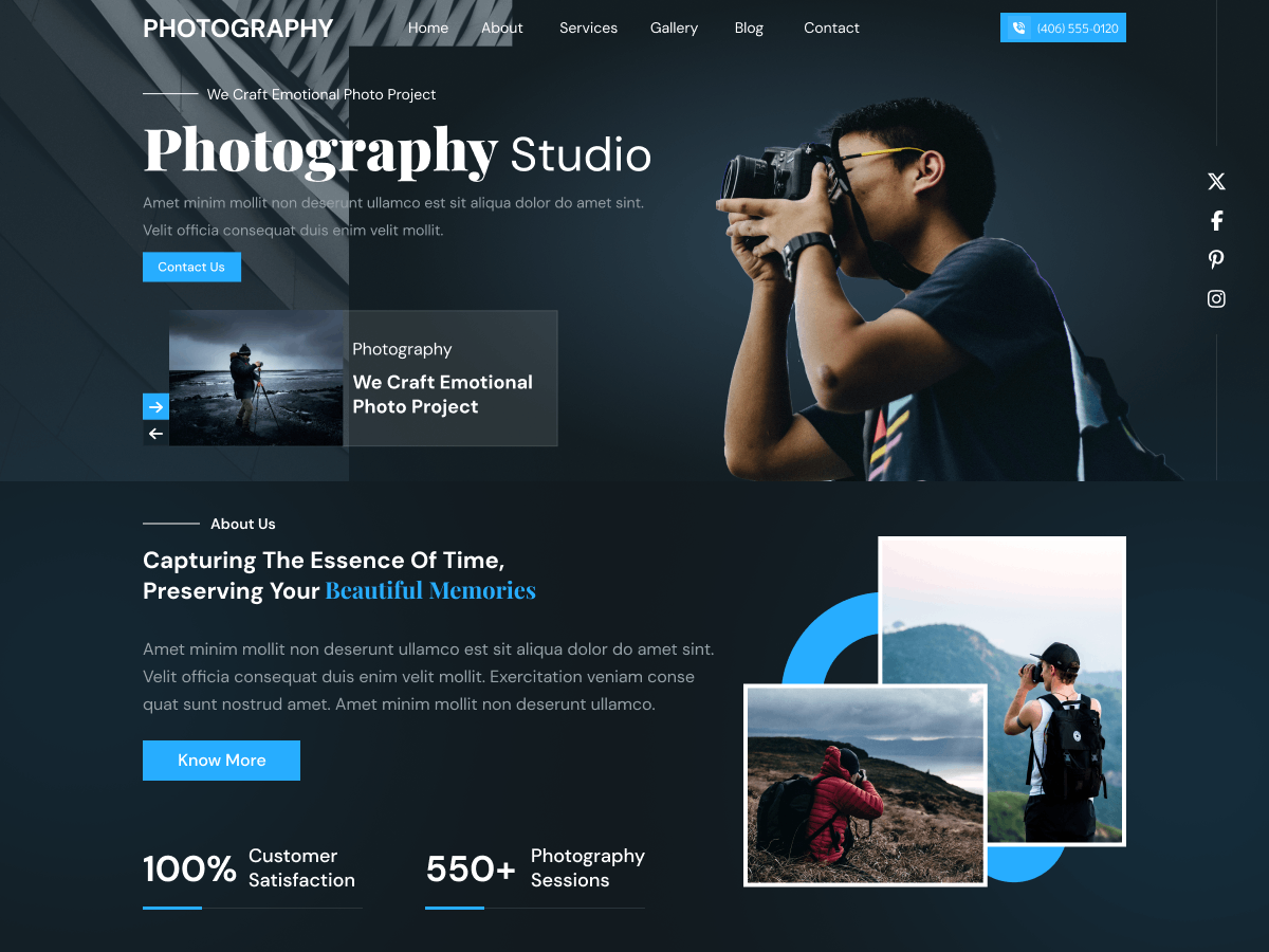 Photography Album theme screenshot