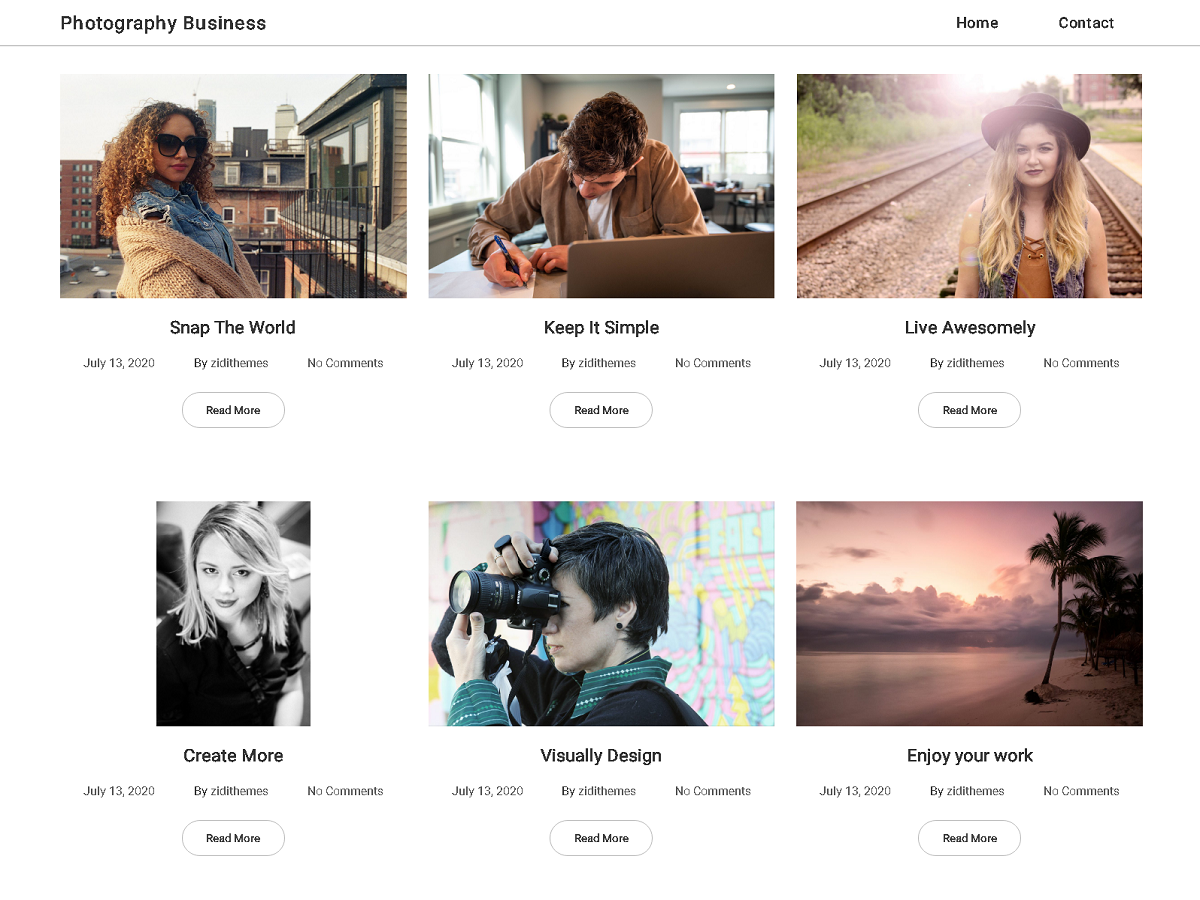 Photography Business theme screenshot