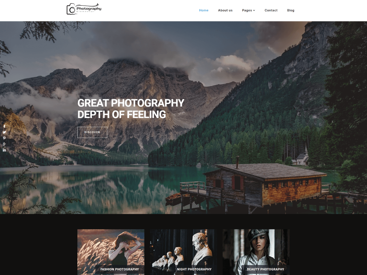 Photography Elementor theme screenshot