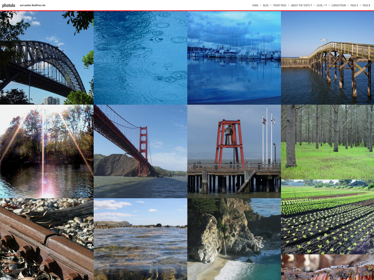 photolo theme screenshot