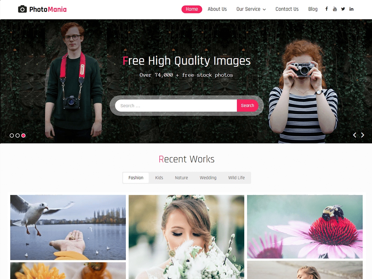 Photomania theme screenshot