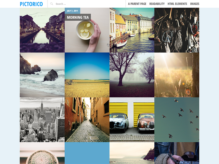 Pictorico theme screenshot