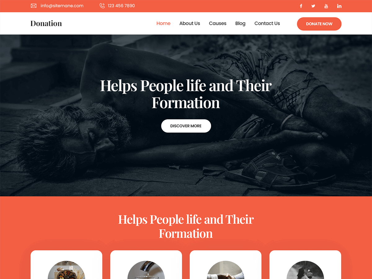 Pin Donation theme screenshot