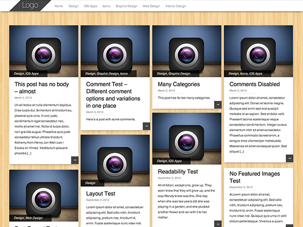Pinbin theme screenshot