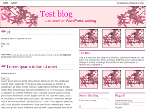 Pink Orchid theme screenshot