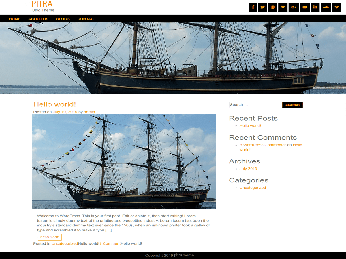 pitra theme screenshot