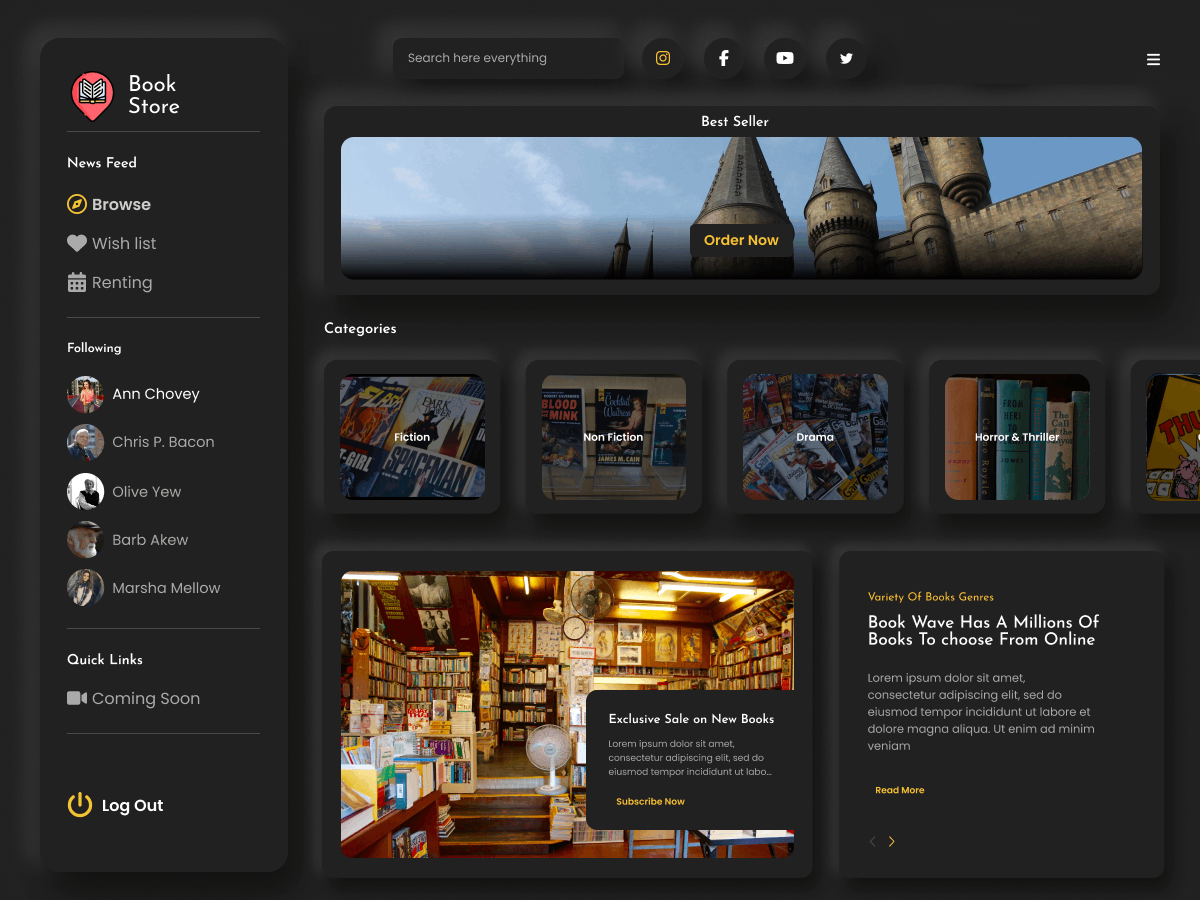 Pixel Ebook Store theme screenshot